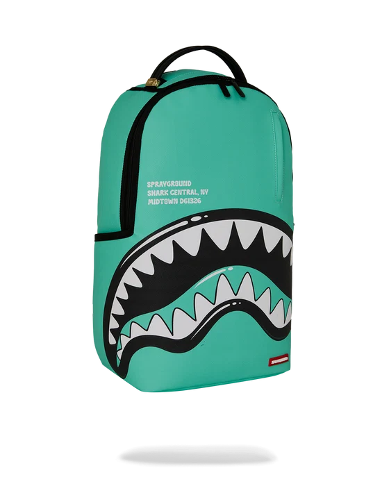 SprayGround Shark Central Bubbly Turq Dlxsv Backpack