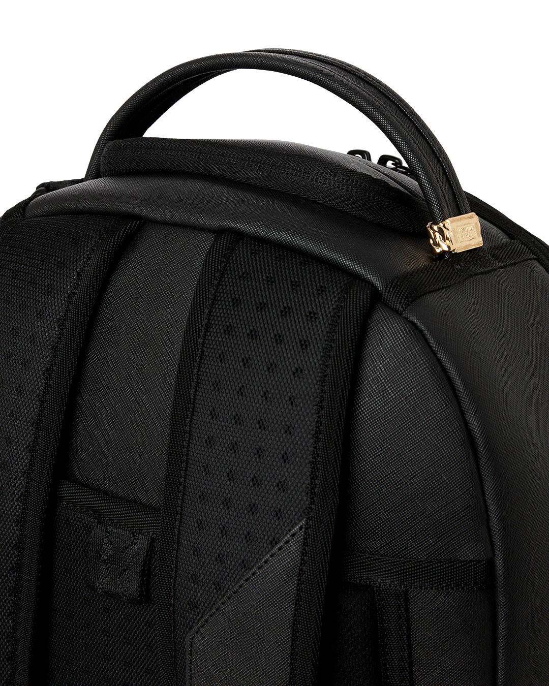 SprayGround Blacked Out Embossed Gold Tooth Dlxsv Backpack