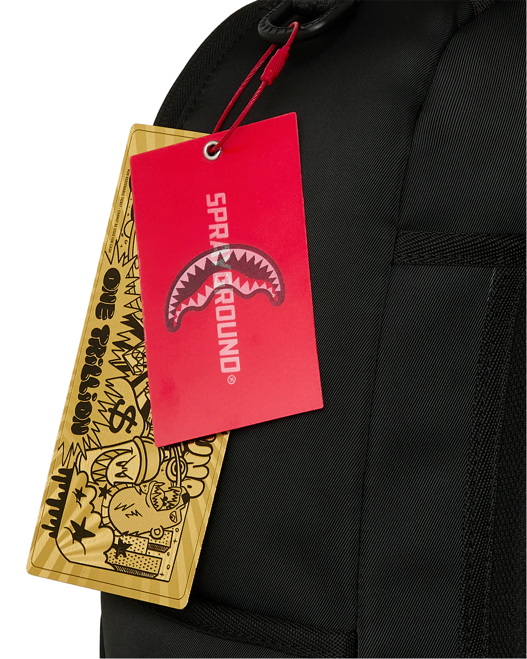 SprayGround Shark Central Black Nylon Camo Dlxsr Backpack
