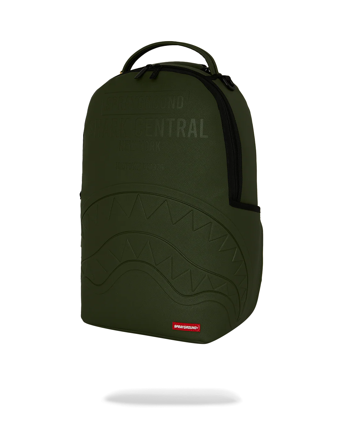 SprayGround Shark Central Embossed Green Dlxsv Backpack