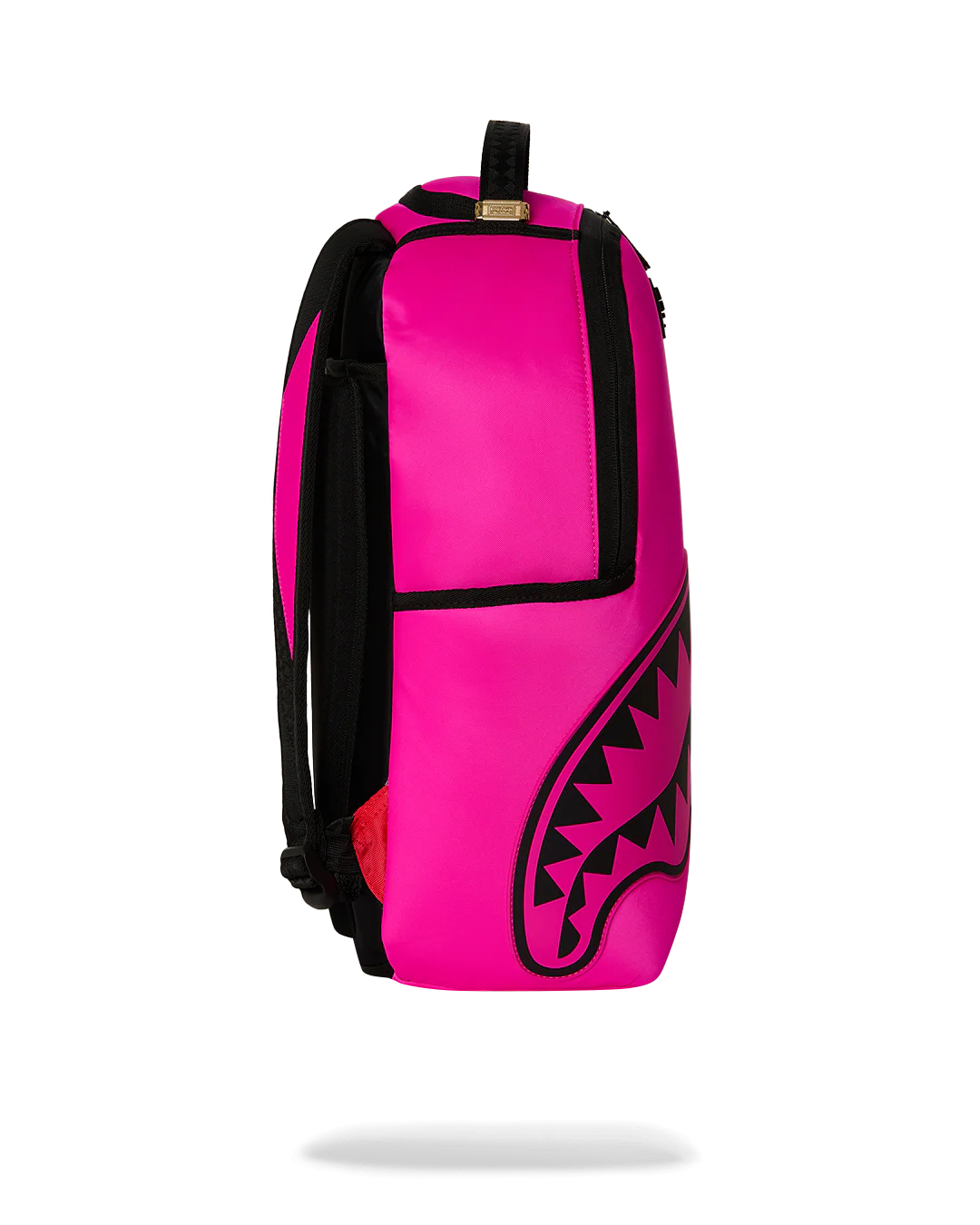 SprayGround Shark Central White Stencil Shark Pink Dlxsv Backpack