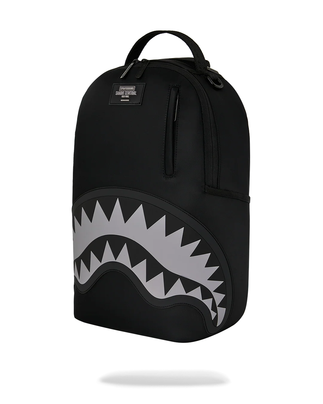 SprayGround Shark Central Black Nylon Grey Dlxs Backpack