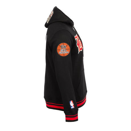 Pro Standard Chicago Bulls Prep Rib Hoodie - Black Red