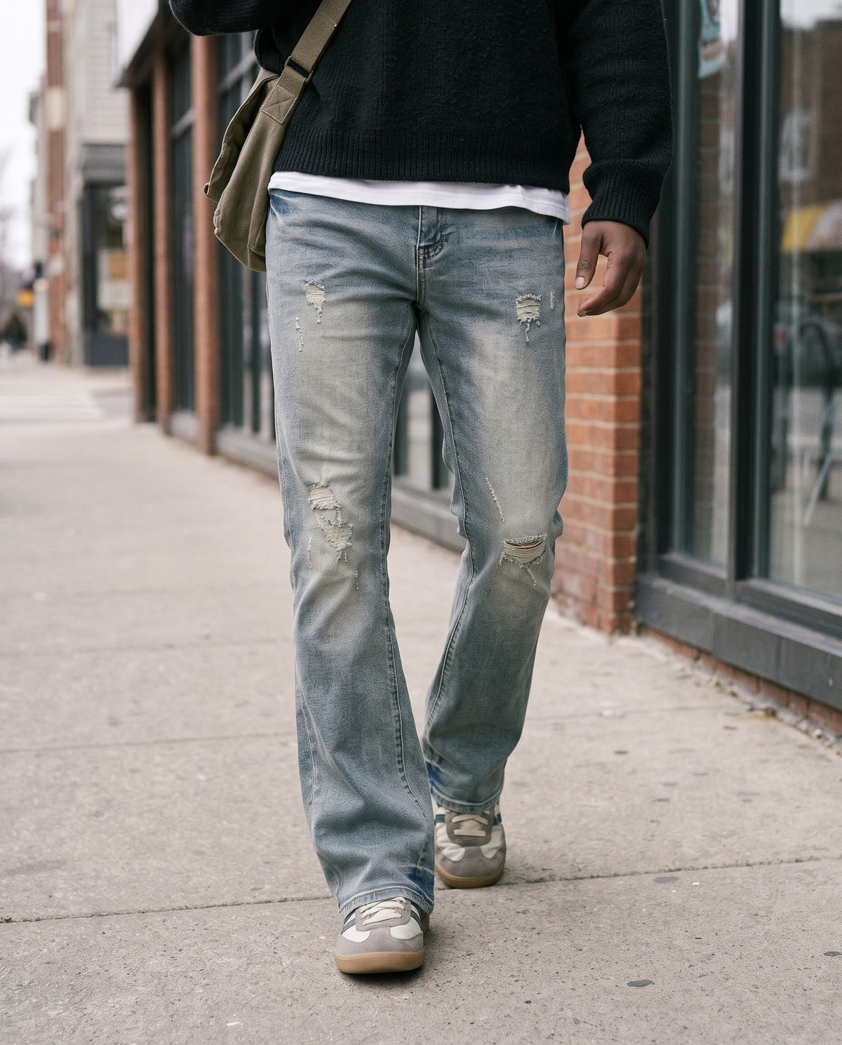 Pj Mark Premium Rip & Repair Stacked Jeans Multi Colors