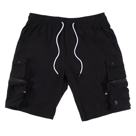 Makobi M633 Colton Nylon Spandex Cargo Shorts - Black