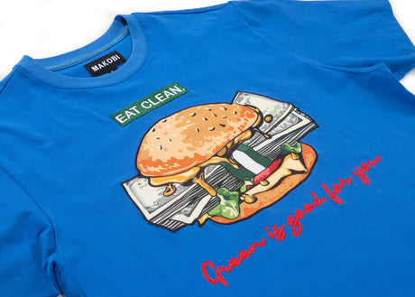 Makobi M306 Vegan Burger Tee - Royal
