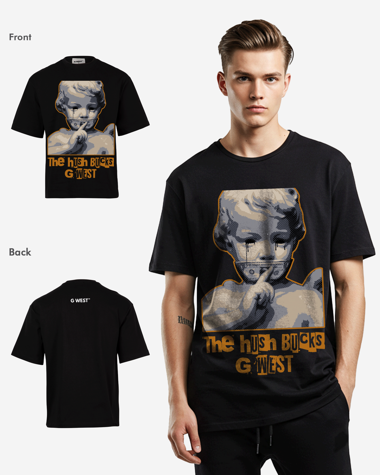 G-WEST The Hush Bucks Oversized Tee