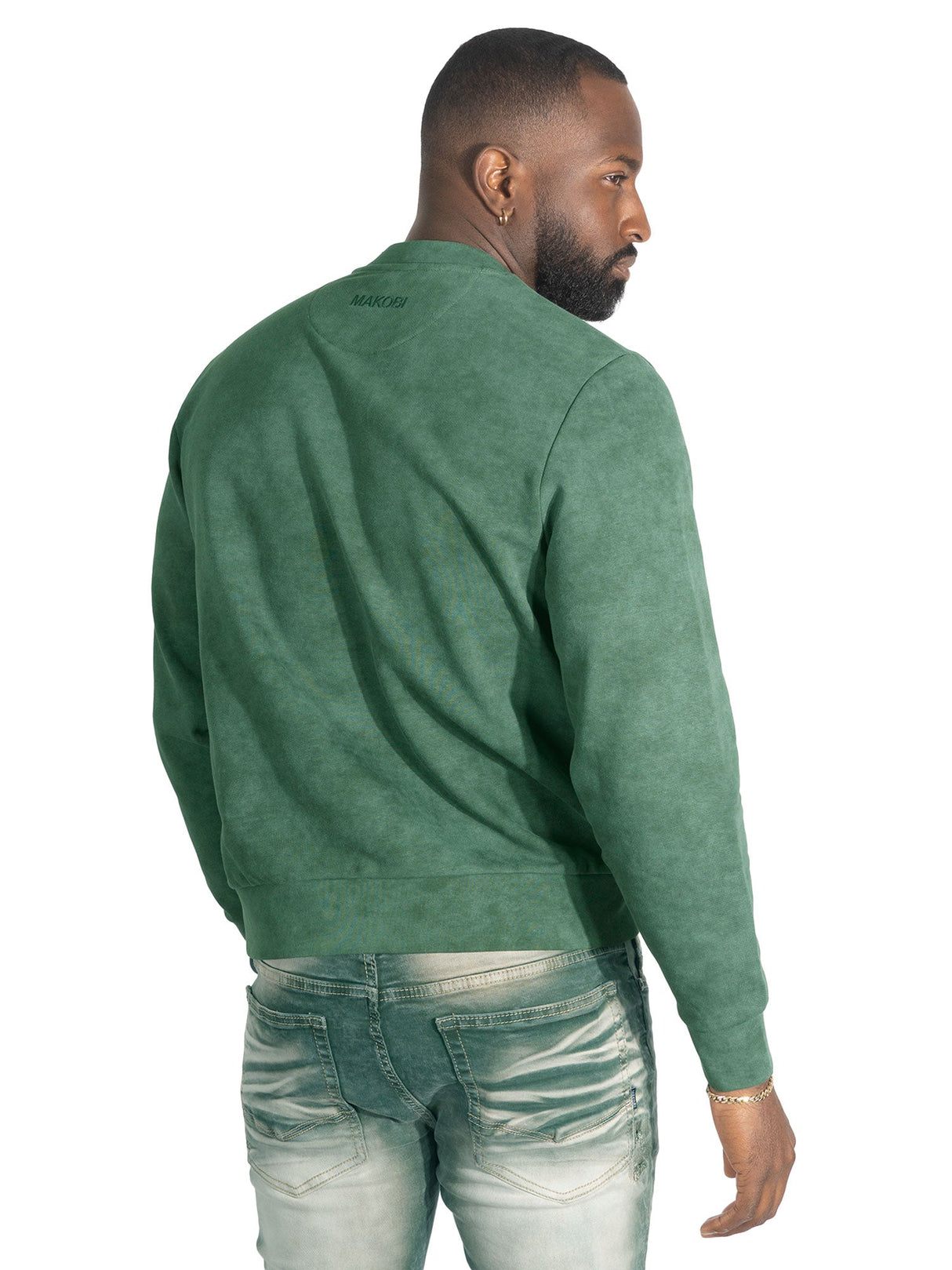 Makobi Sweatshirt | M4241 Lorenzino Crewneck - Green