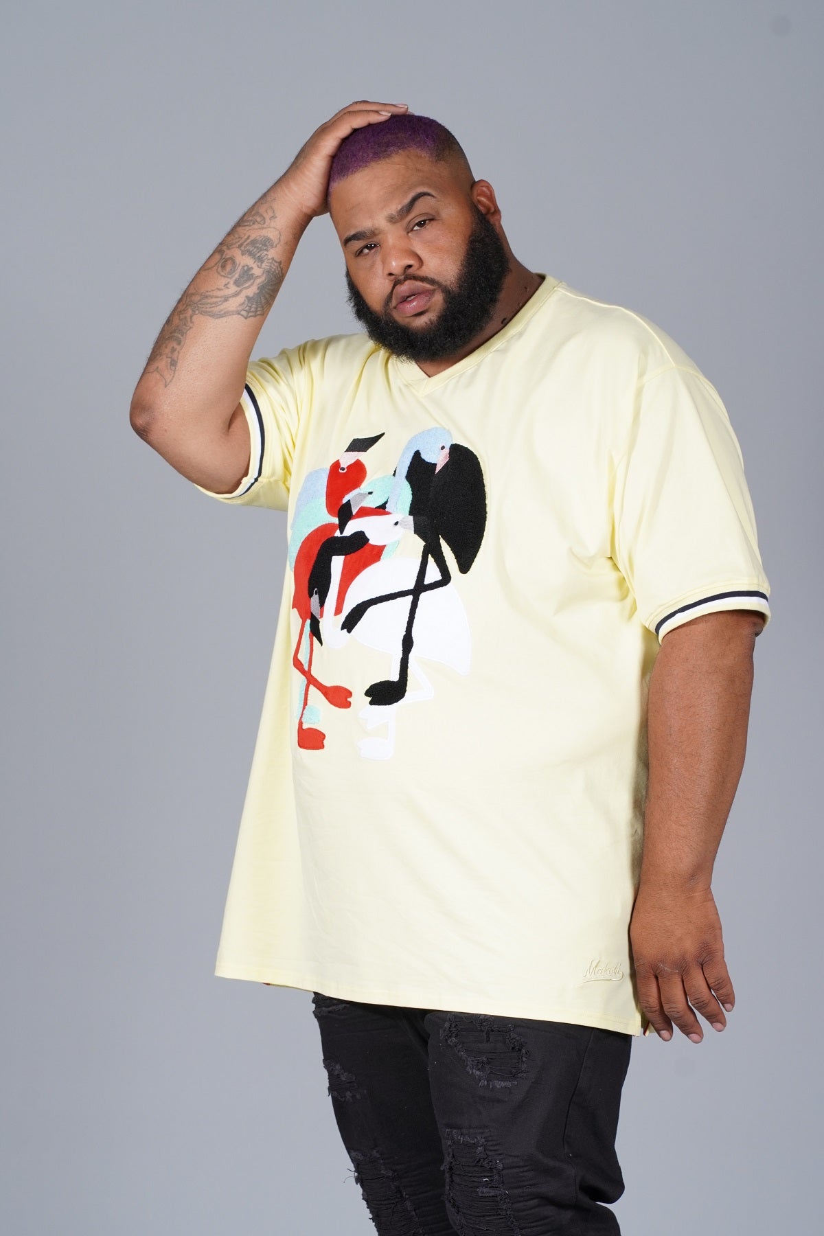 Makobi M219 Flamingo Tee - Yellow