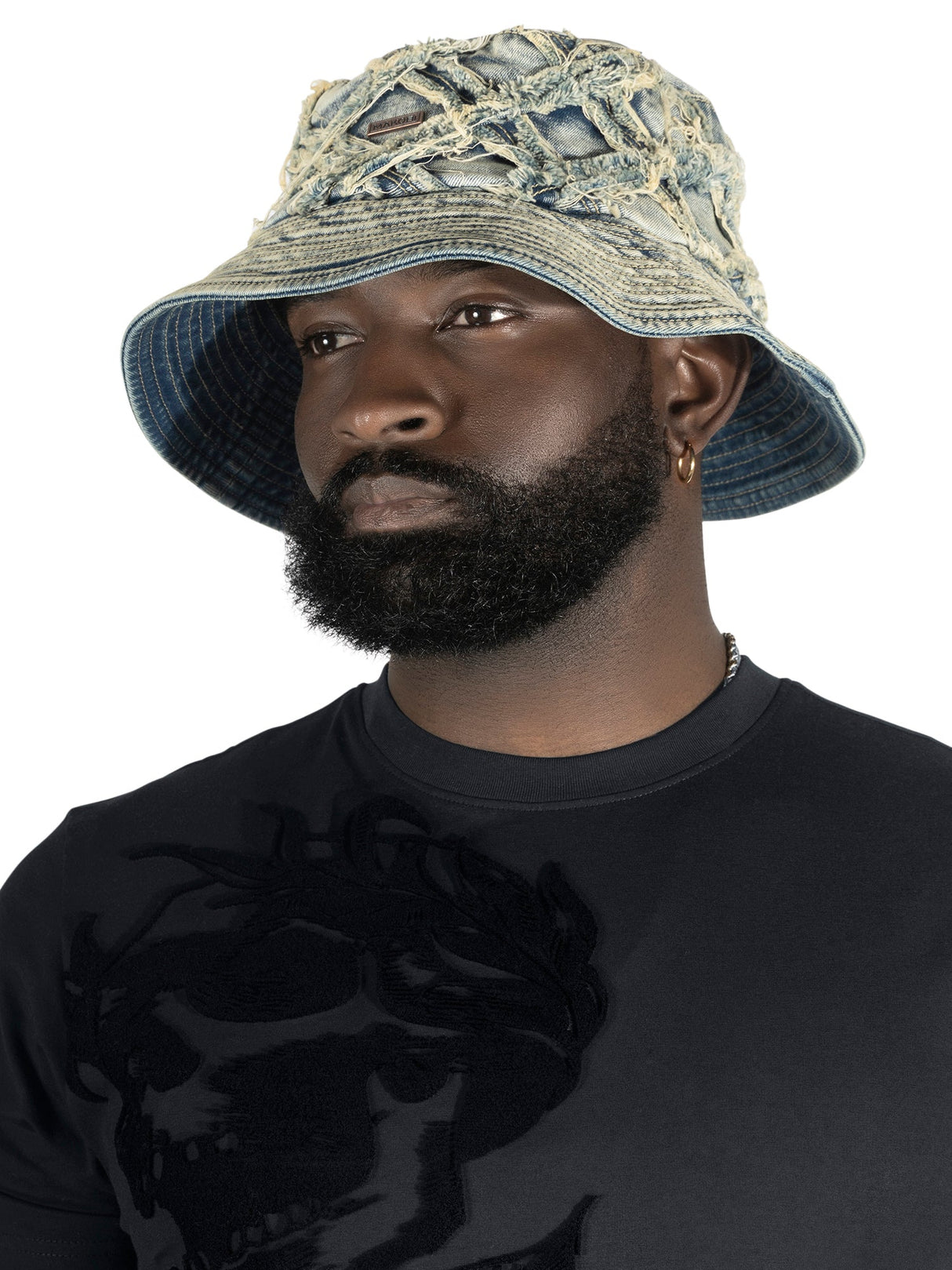 Makobi M016 Rinaldi Denim Bucket Hat - Dirt