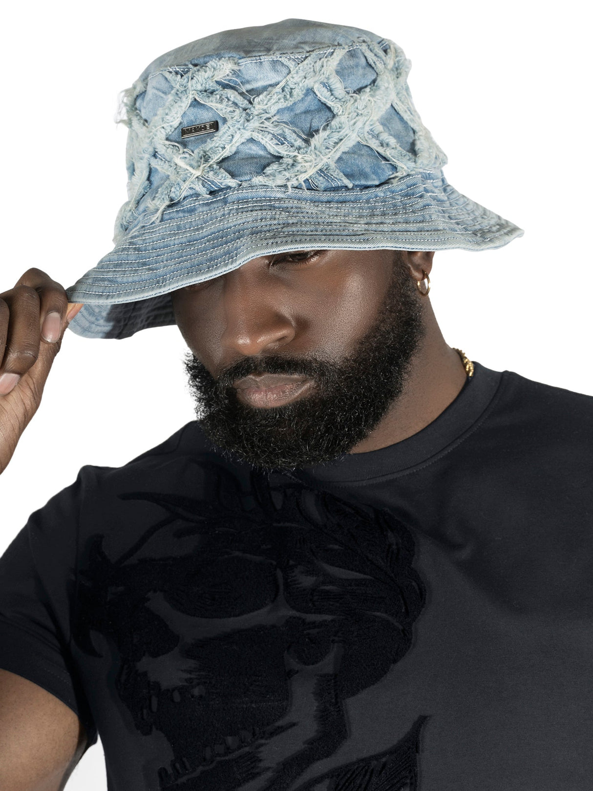 Makobi M016 Rinaldi Denim Bucket Hat - Light Wash