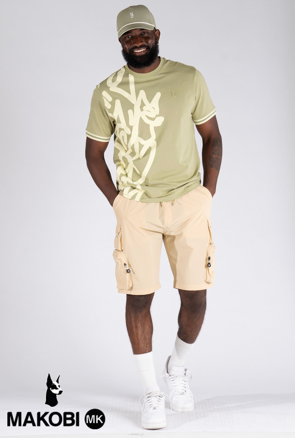 Makobi M371 Makobi Lorini Dobie Tee - Olive