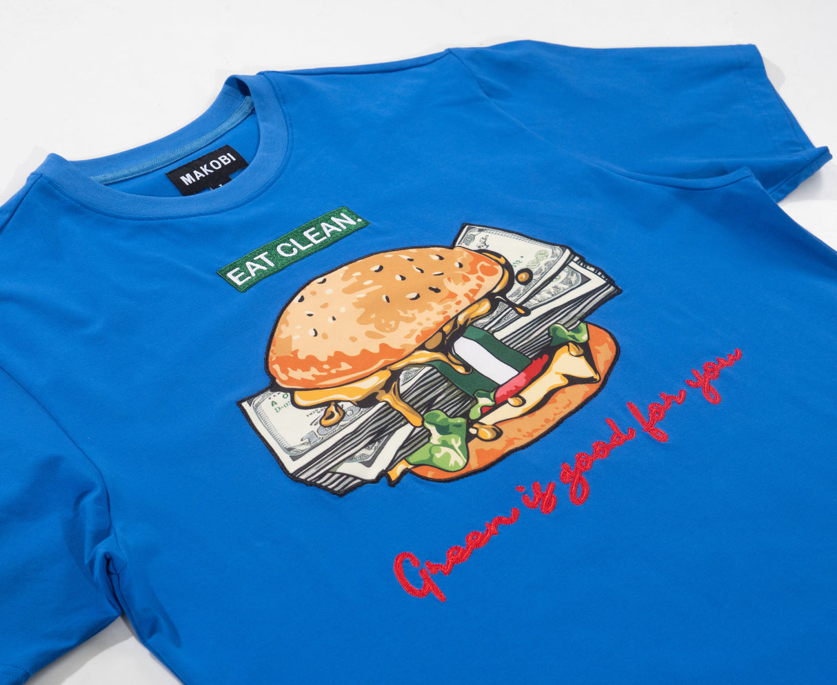 Makobi M306 Vegan Burger Tee - Royal