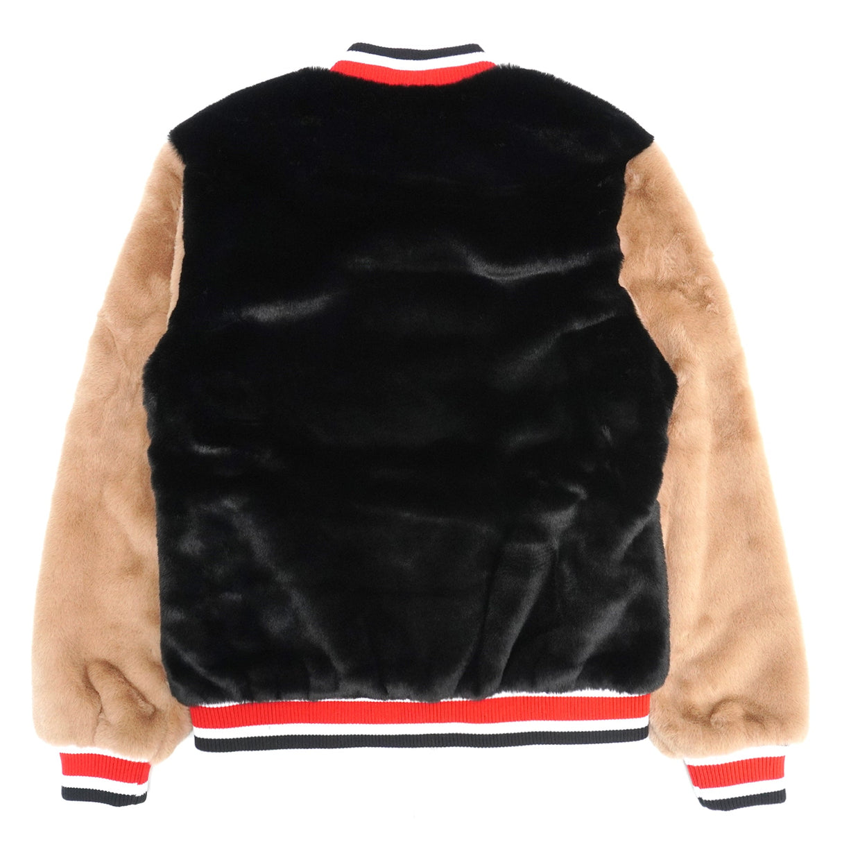 Frost Original F1010 Marc Rabbit Fur Varsity Jacket - Black