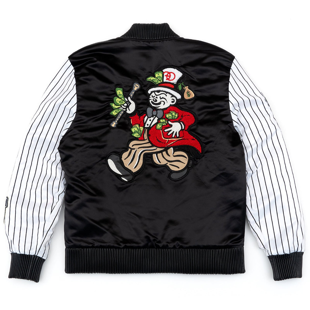 Frost Original F1047 Earners League Satin Varsity Jacket - Black