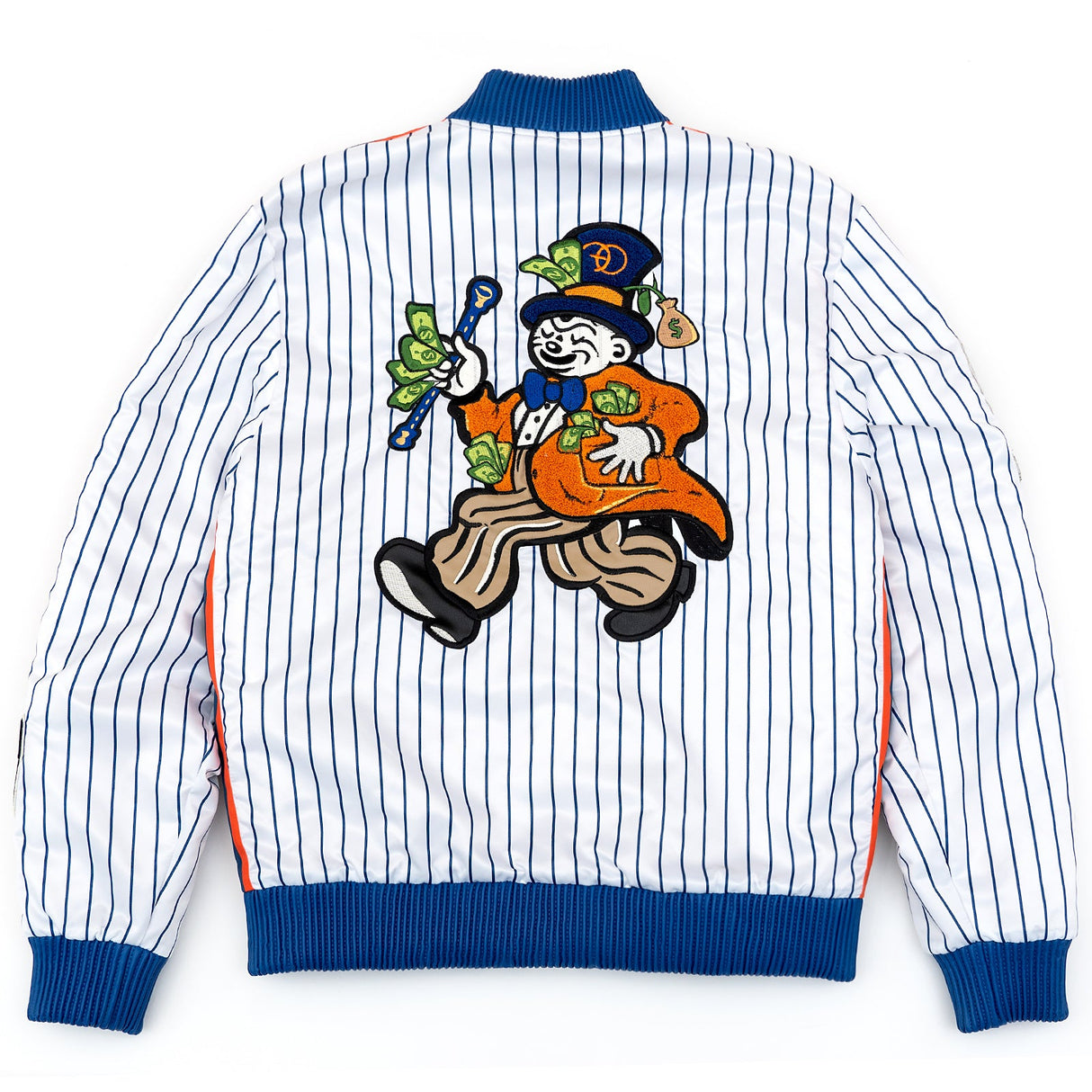 Frost Original F1047 Earners League Satin Varsity Jacket - White