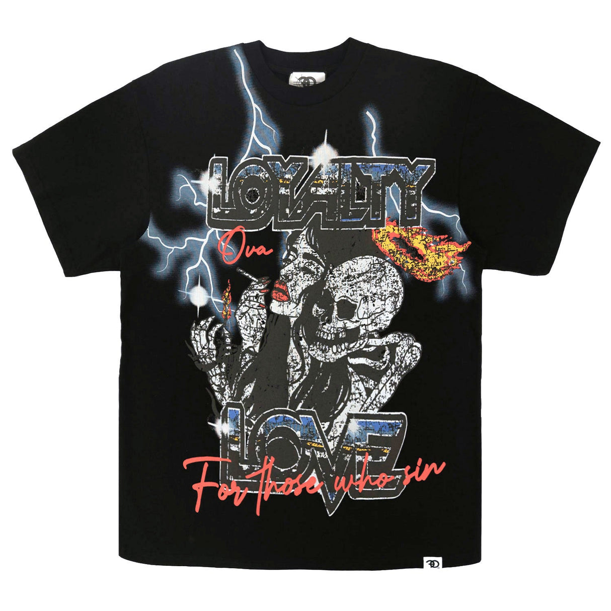 Frost Design F131 "LOYALTY" Oversized Heavyweight Tee - Black