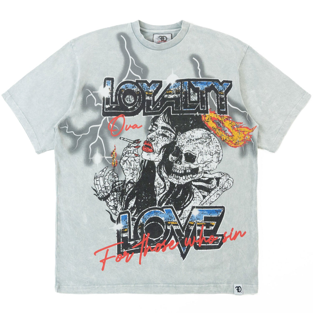 Frost Design F131 "LOYALTY" Oversized Heavyweight Tee - White