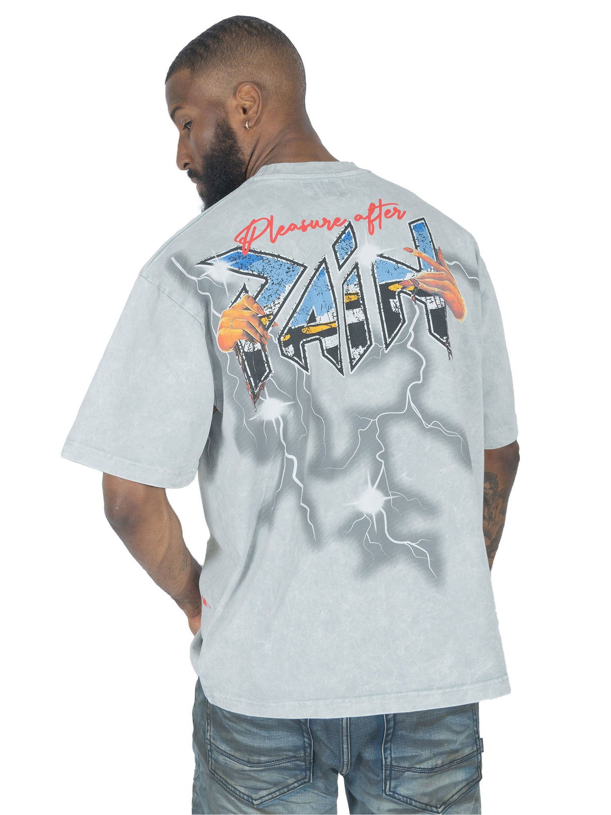 Frost Design F131 "LOYALTY" Oversized Heavyweight Tee - White