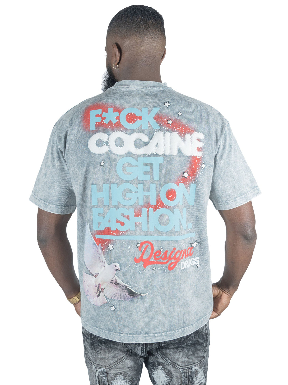 Frost Design F153 NARCO Oversized Heavyweight Tee - Gray