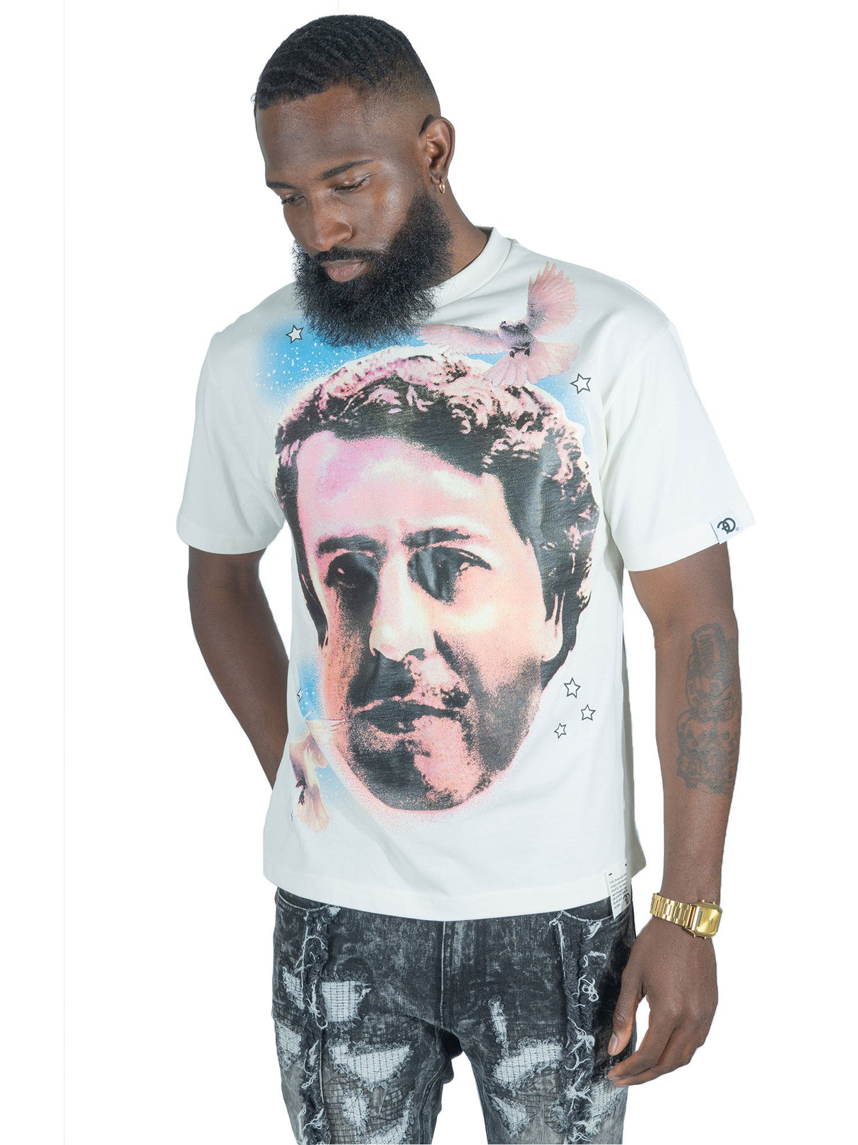 Frost Design F153 NARCO Oversized Heavyweight Tee - White