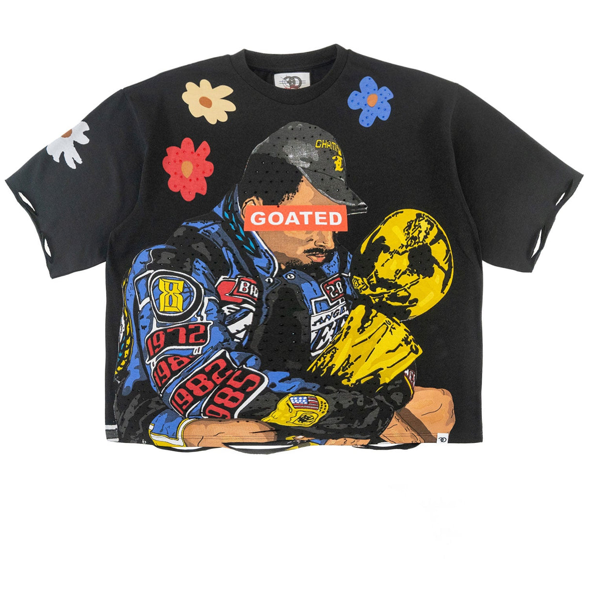 Makobi F154 GOAT Crop Tee - Black