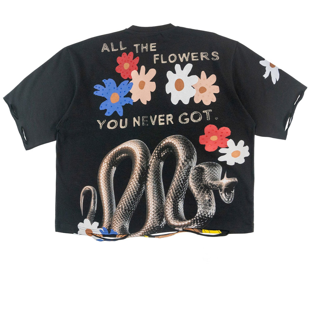 Makobi F154 GOAT Crop Tee - Black