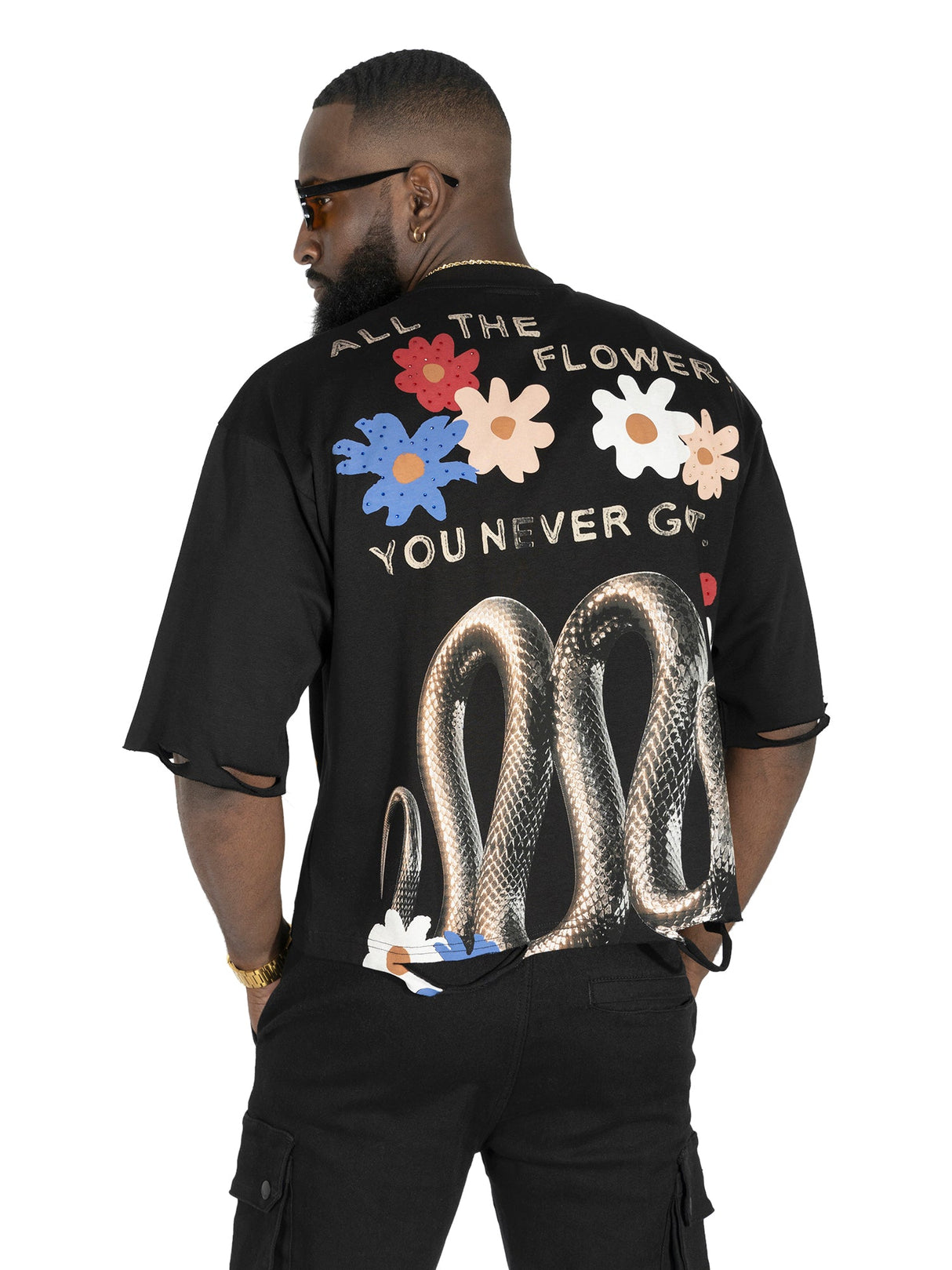 Makobi F154 GOAT Crop Tee - Black