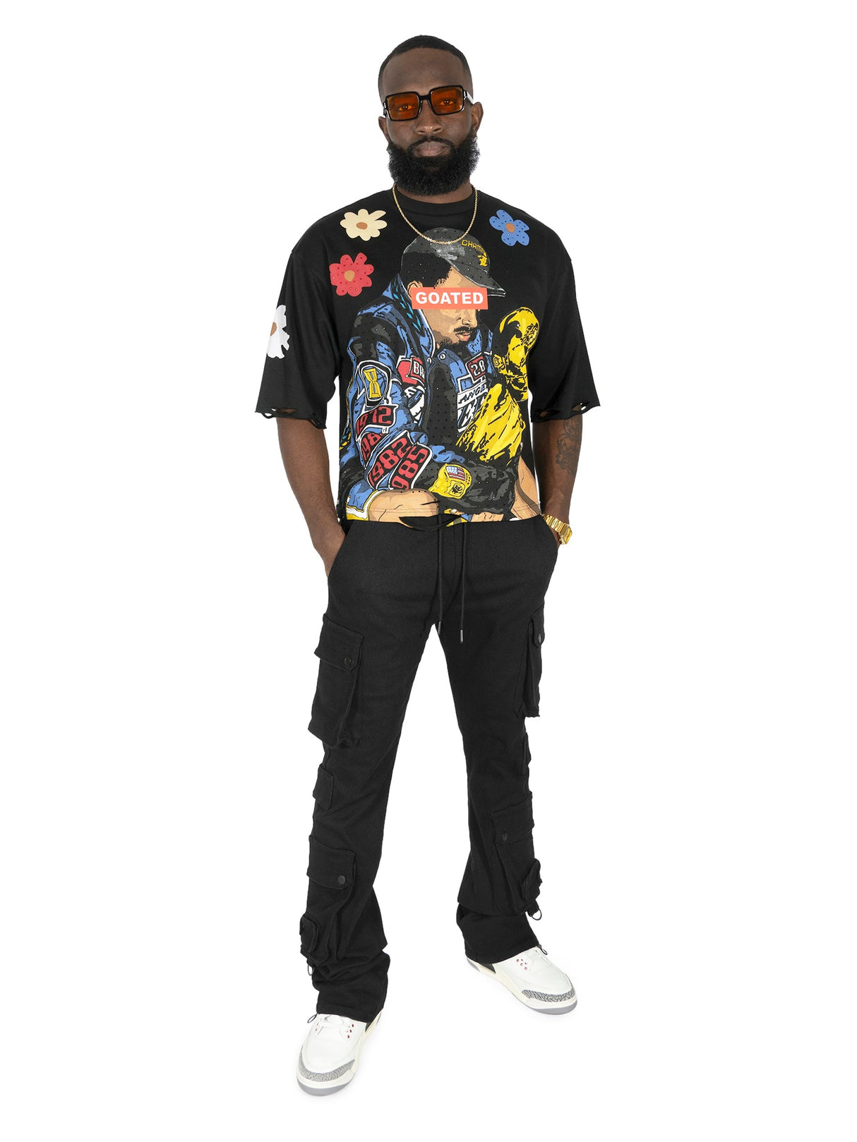 Makobi F154 GOAT Crop Tee - Black