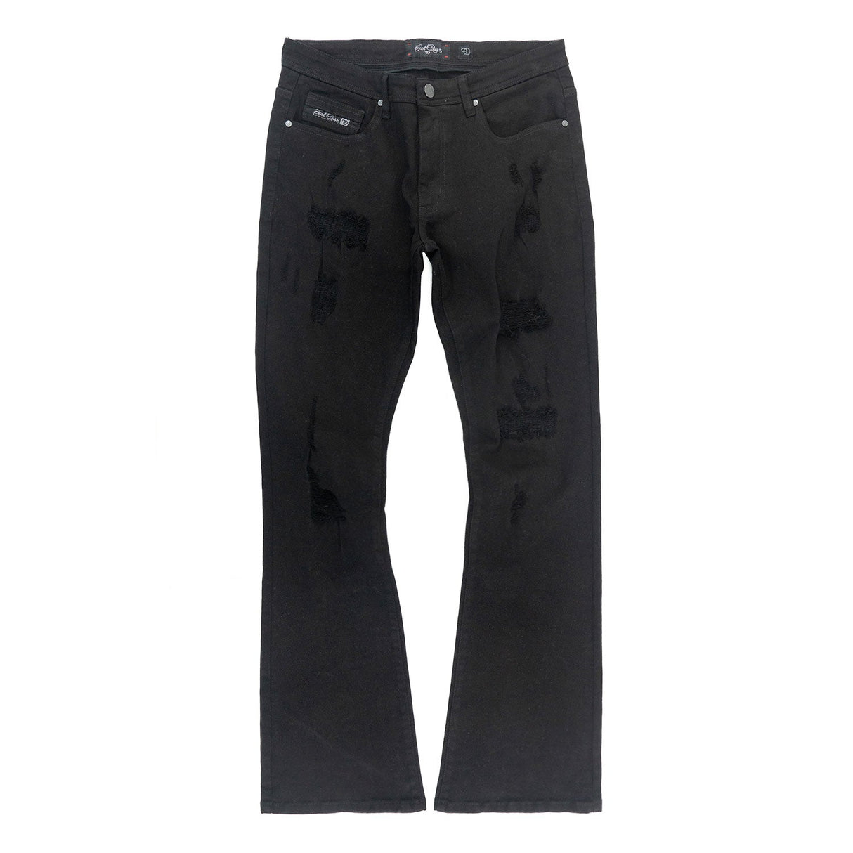 Frost Original Jeans | F1712 Alono Stacked Jeans - Black-Black
