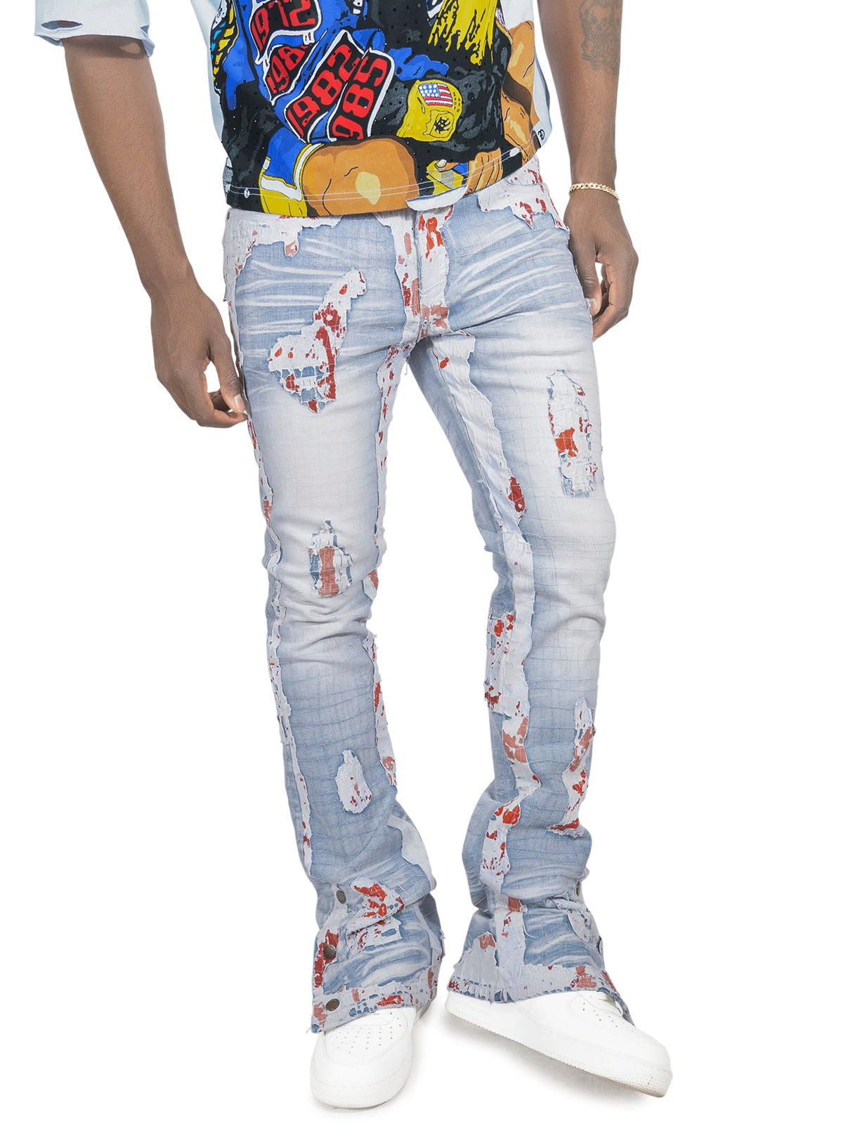 Frost Original Jeans | F1733 Amoto Stacked Pants - Light Wash