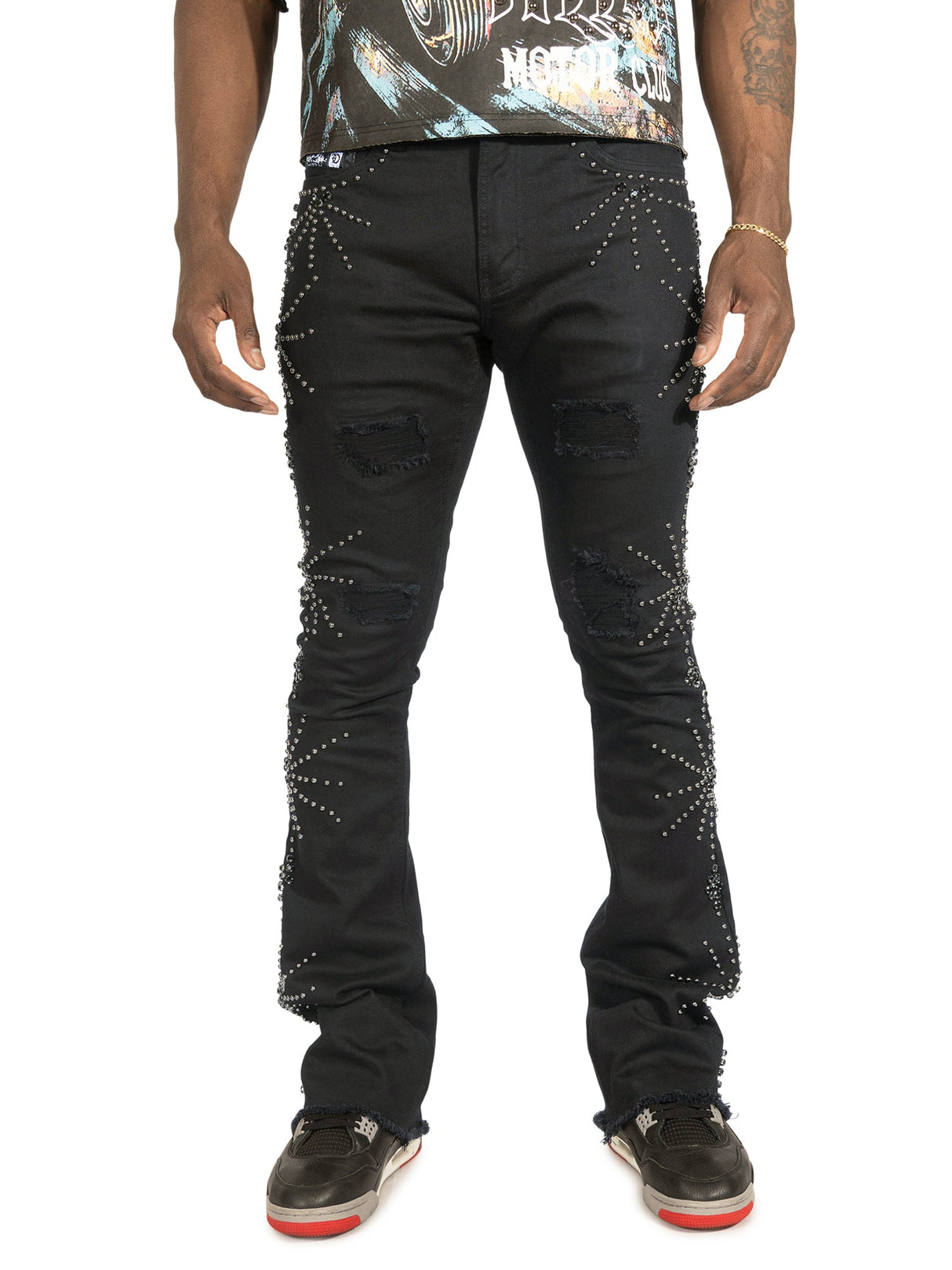 Frost Original F1735 Spider Stacked Jeans - Black