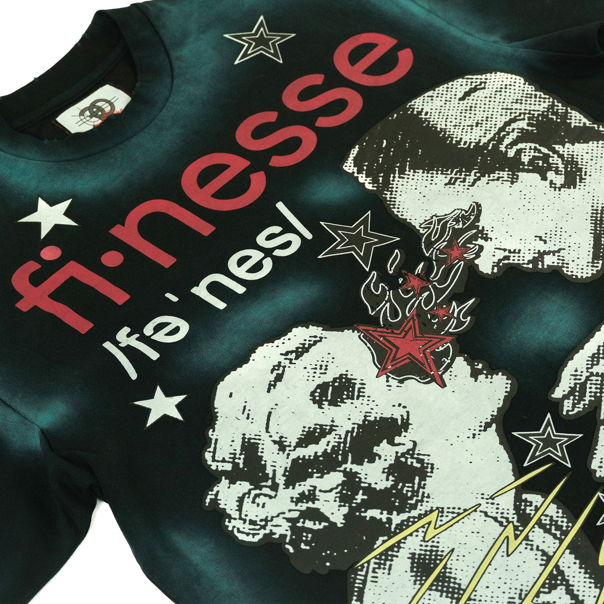 Frost Design F199 Finesse Acid Wash Oversized Tee - Black