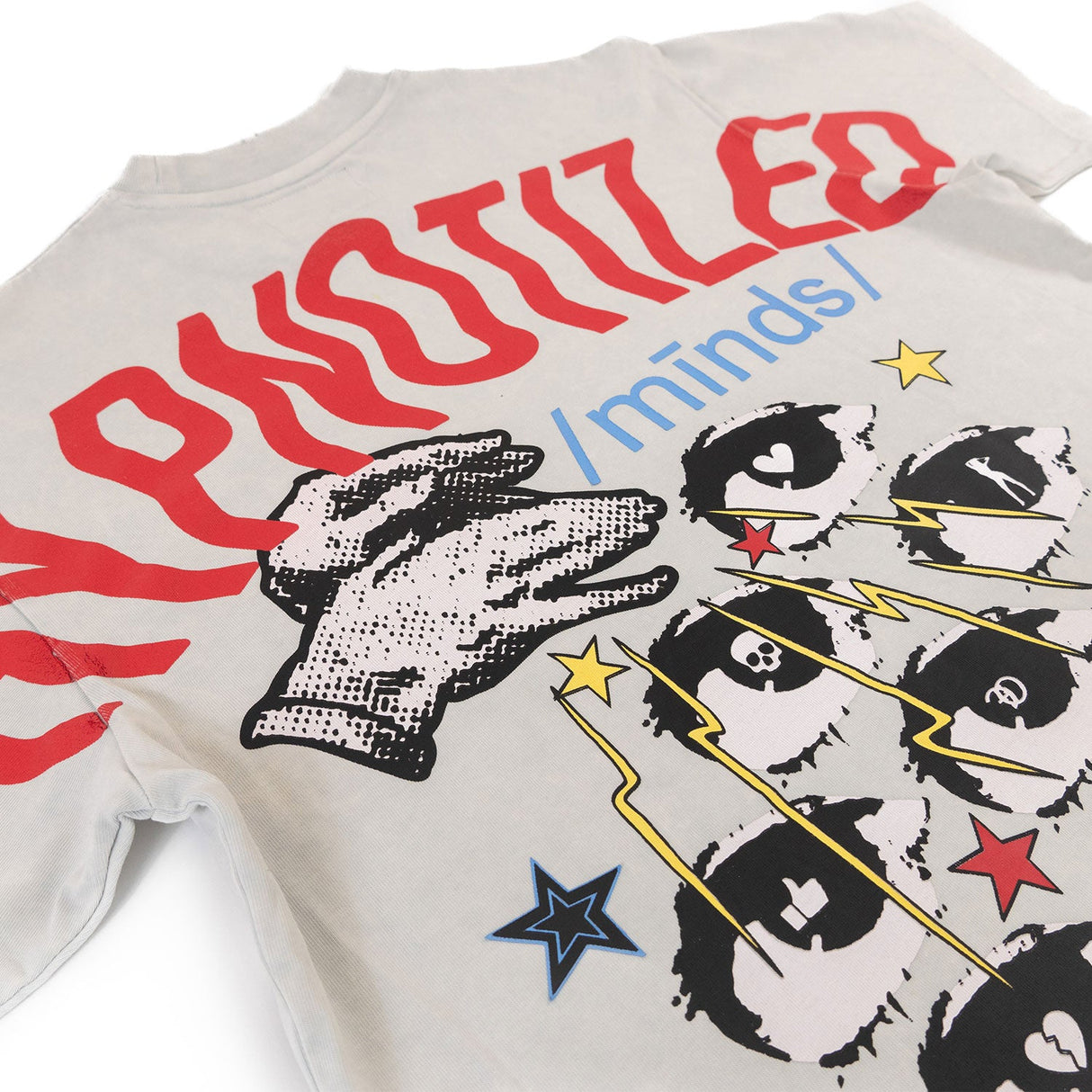 Frost Design F199 Finesse Acid Wash Oversized Tee - White