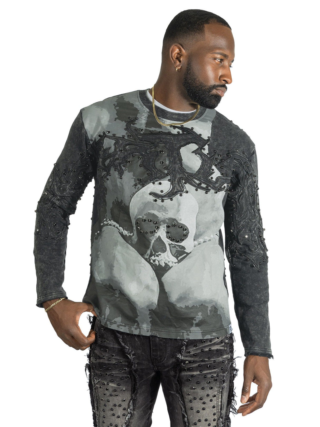 Frost Original Sweatshirt|F4357 Heartless Crewneck - Black