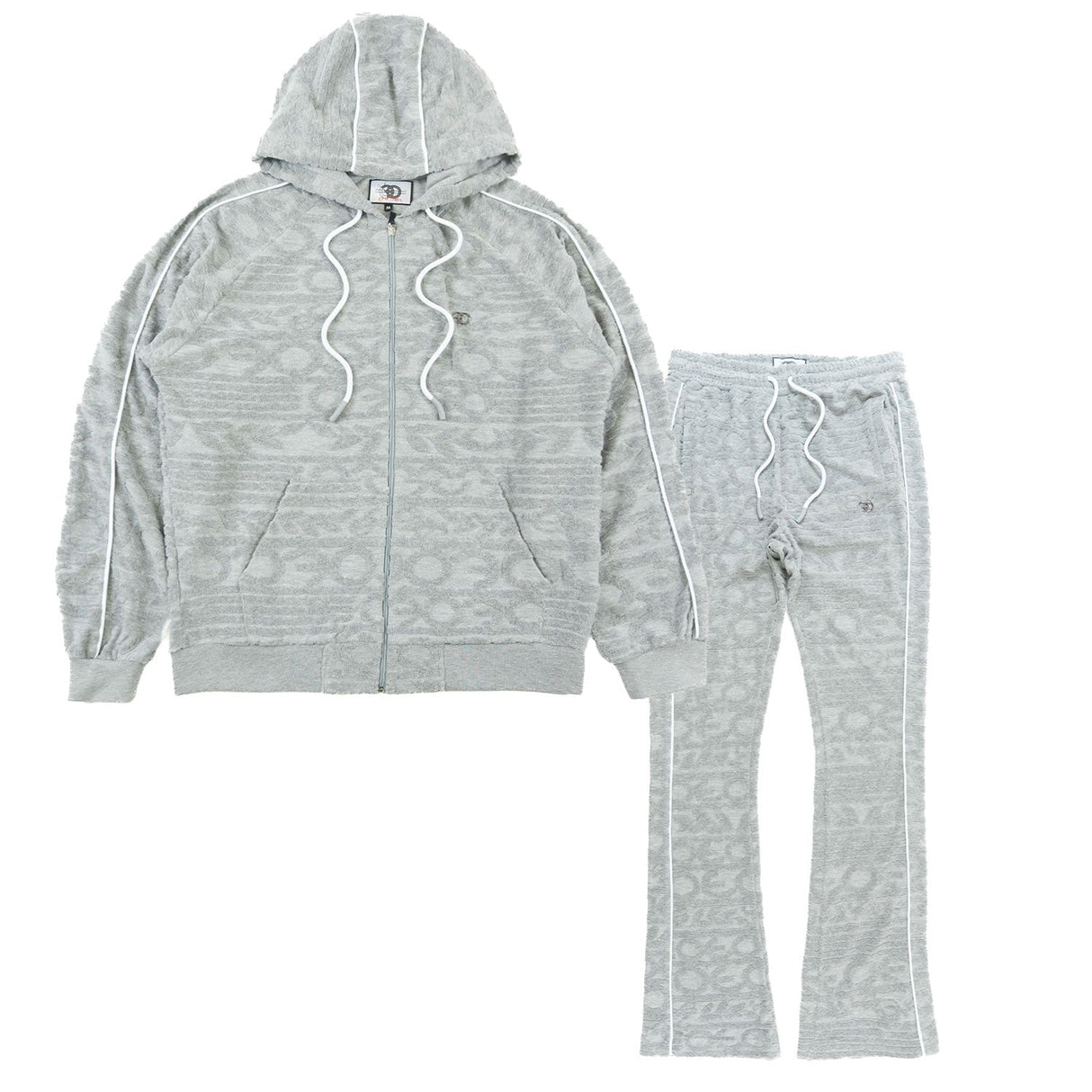 Frost Original F4378 Baroque Burn Out Terry Set - Gray