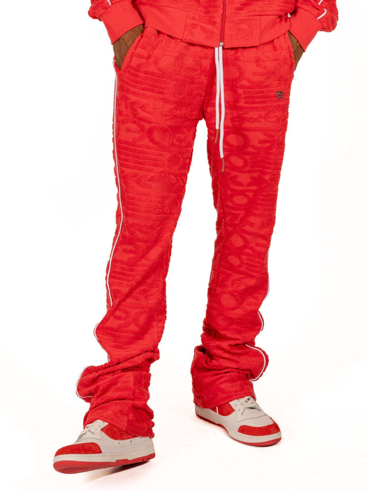 Frost Original F4378 Baroque Burn Out Terry Set - Red