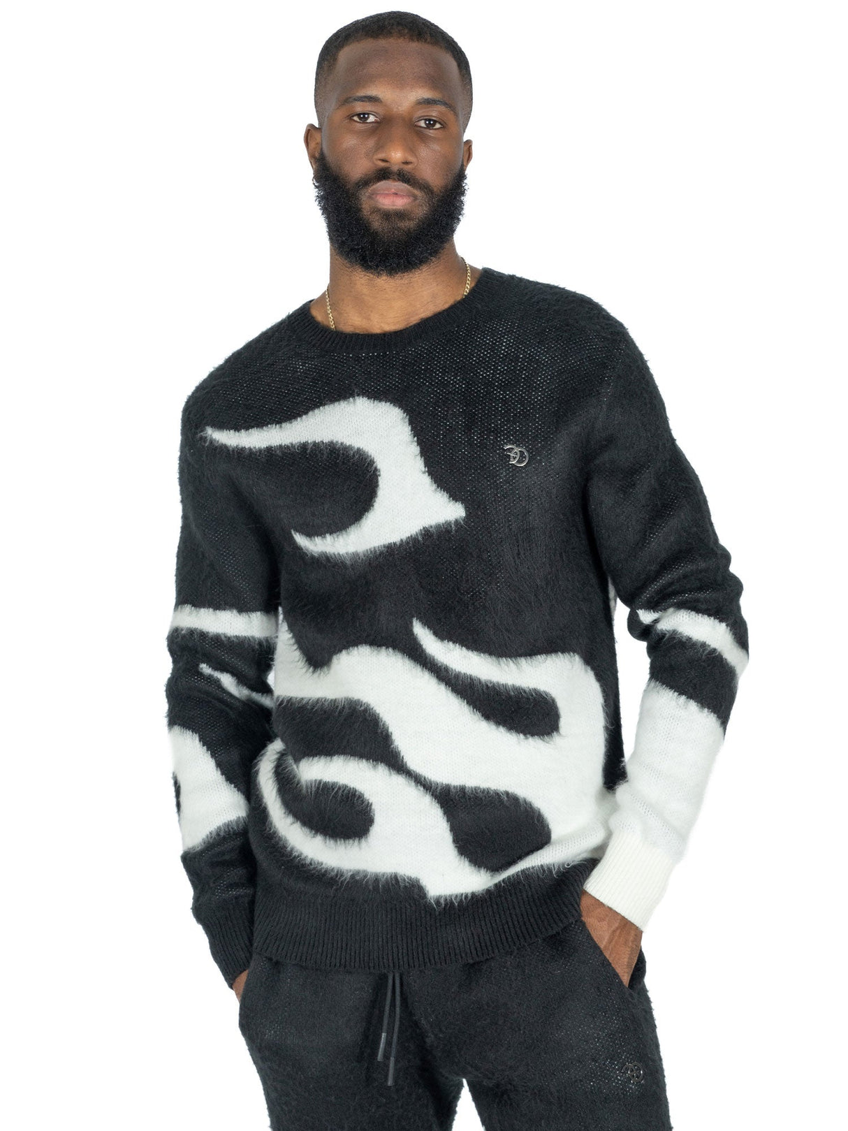 Frost Original F4440 Bando Brushed Knit Set - Black