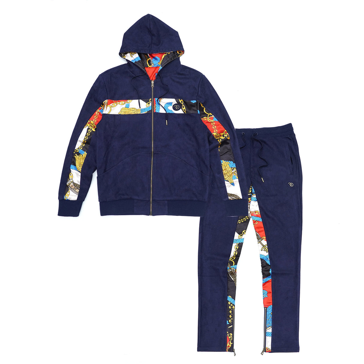 Frost Original F5220 Alonzo Suede Reversible Jacket Set - Navy