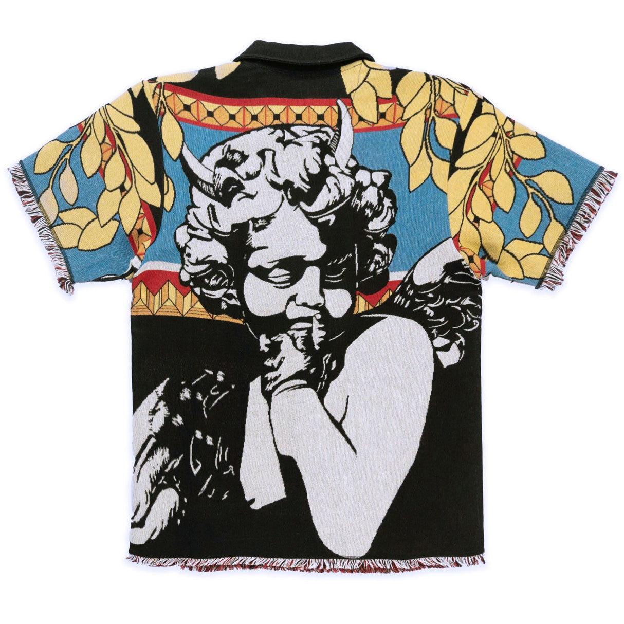 Frost Design F530 The SAINT Tapestry Oversized Button-down Shirt - Black