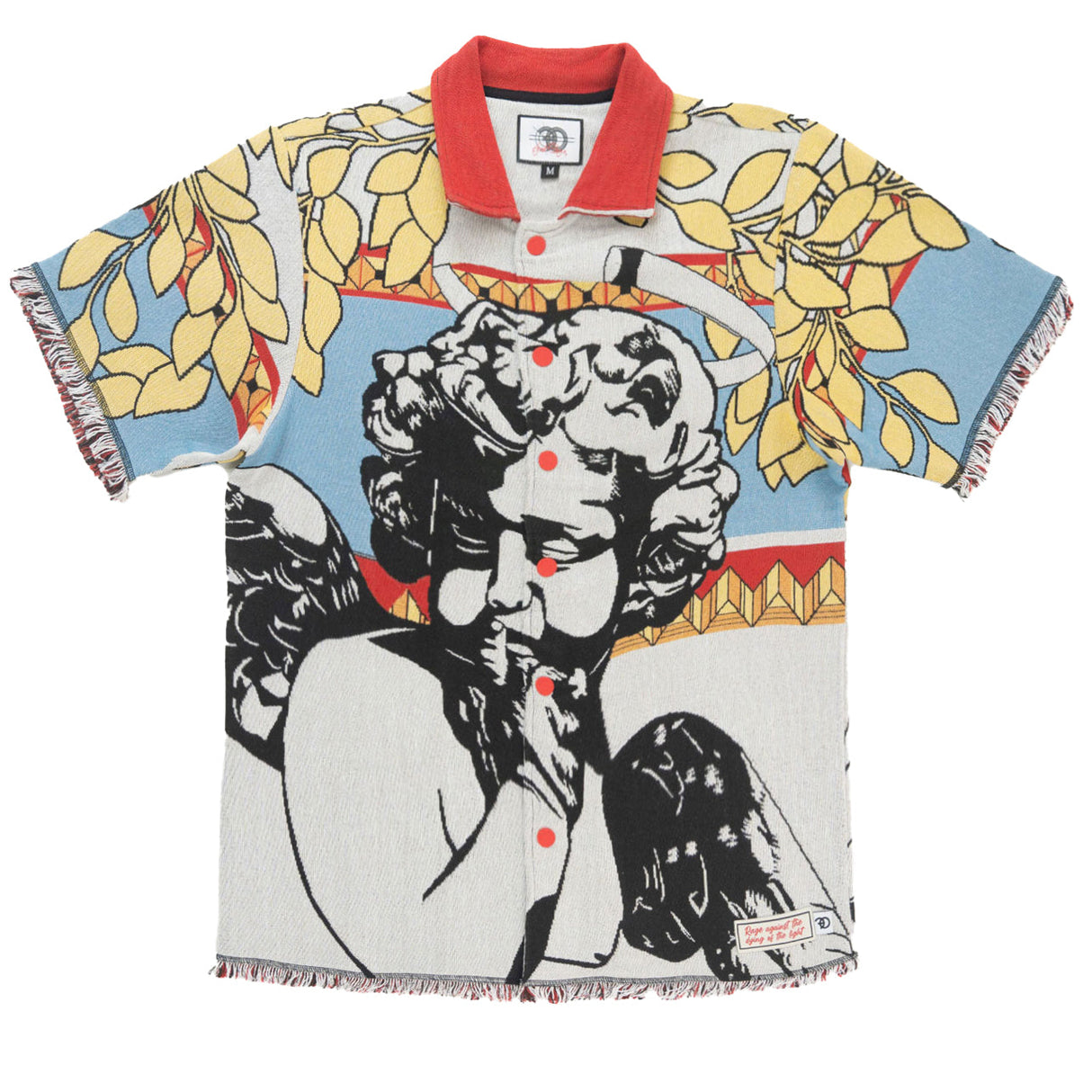 Frost Design F530 The SAINT Tapestry Oversized Button-down Shirt - White