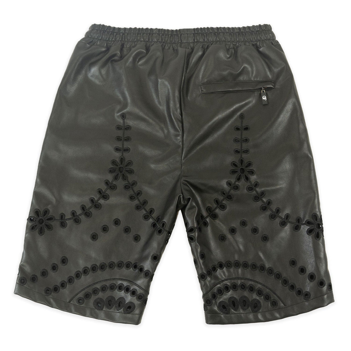 Frost Design F601 Cashay Vegan Leather Shorts - Black