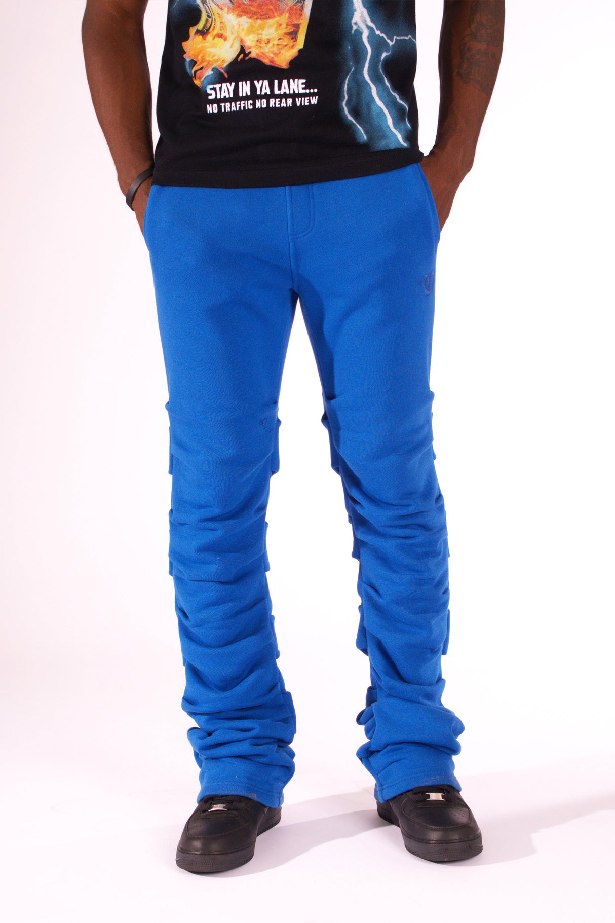 FROST DESIGN F6220 Malik Stacked Sweatpants - Royal