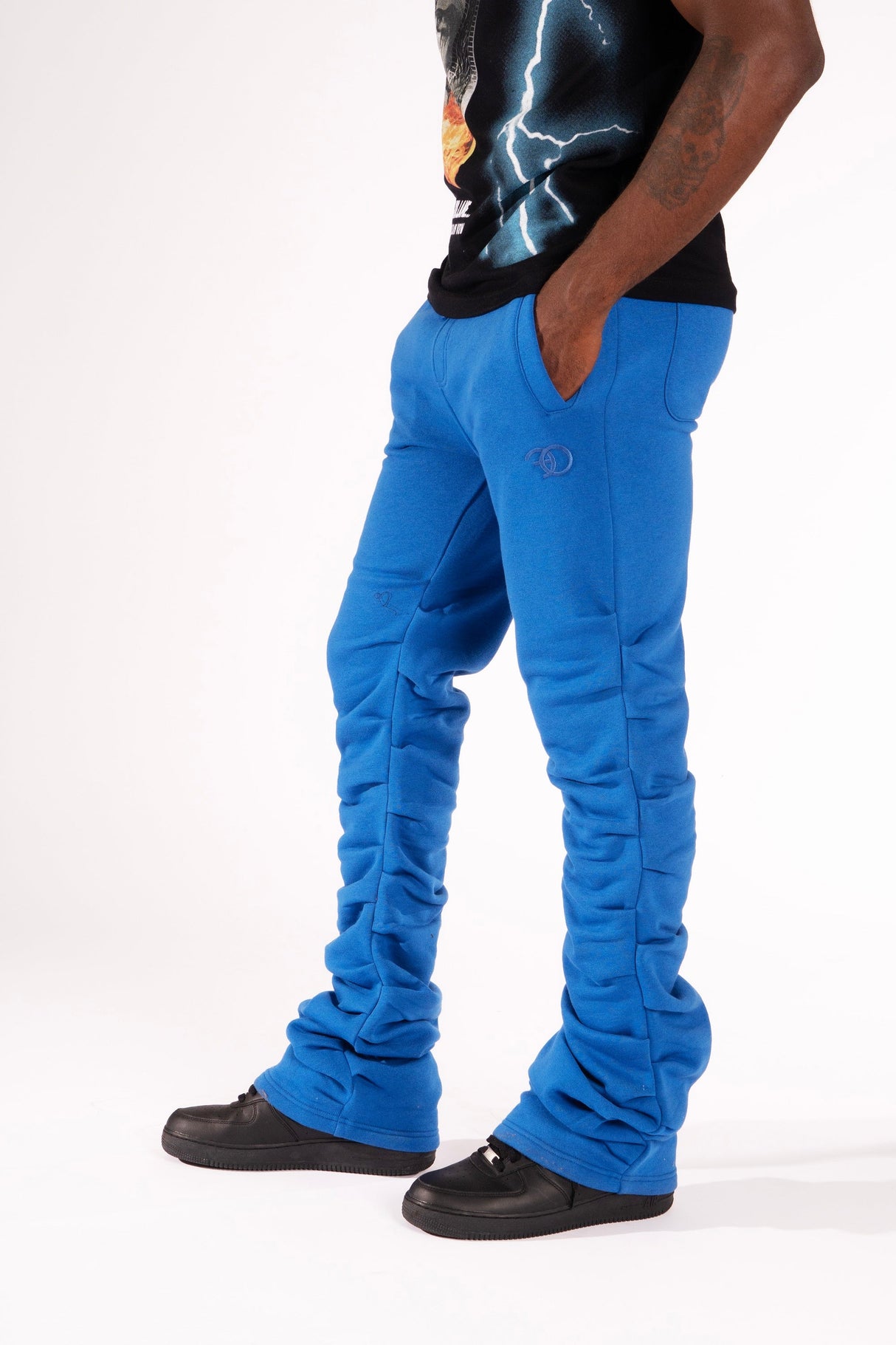 FROST DESIGN F6220 Malik Stacked Sweatpants - Royal