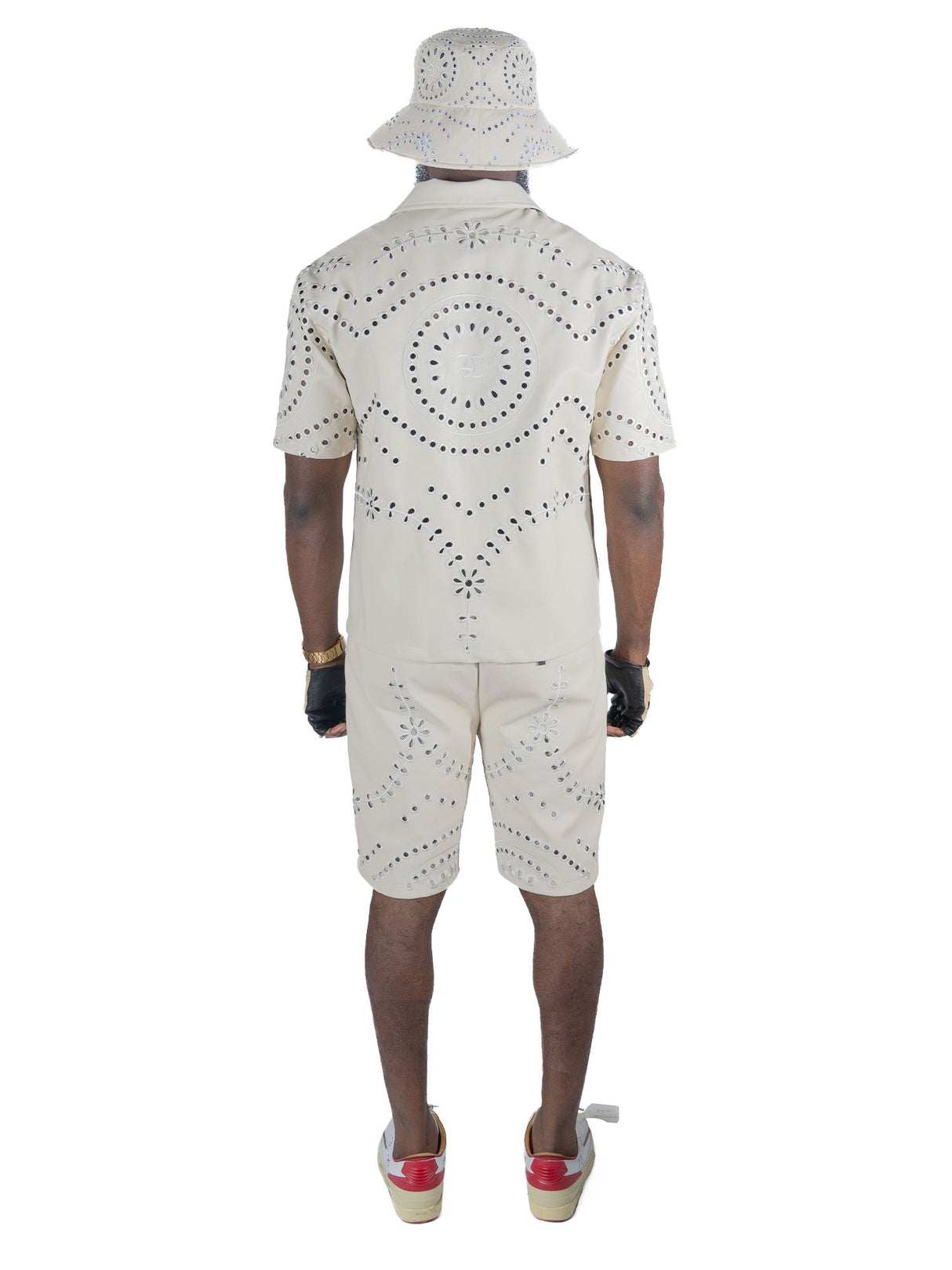 Frost Original F801 Cashay Vegan Leather Zip-Up Shirt - Oat