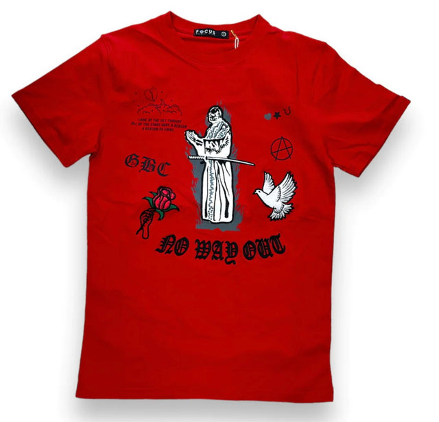 Focus - T Shirt - No Way Out - Red
