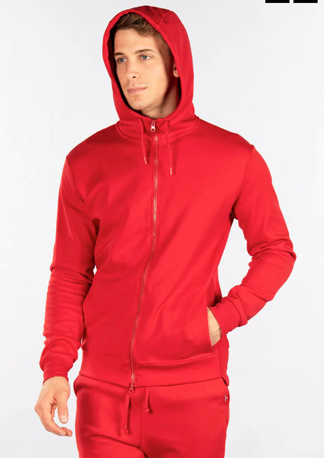 City Lab - Zipper Hoodie - Red
