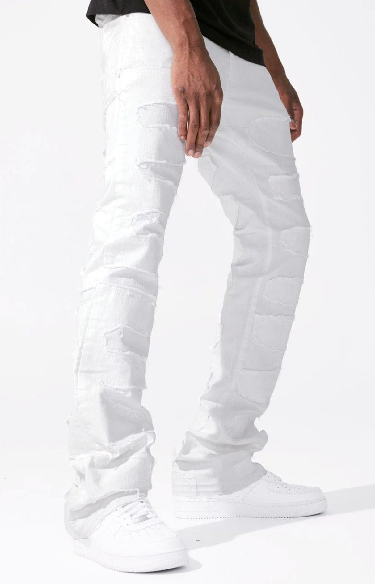 Jordan Craig Jeans - Martin Stacked Inseam - White