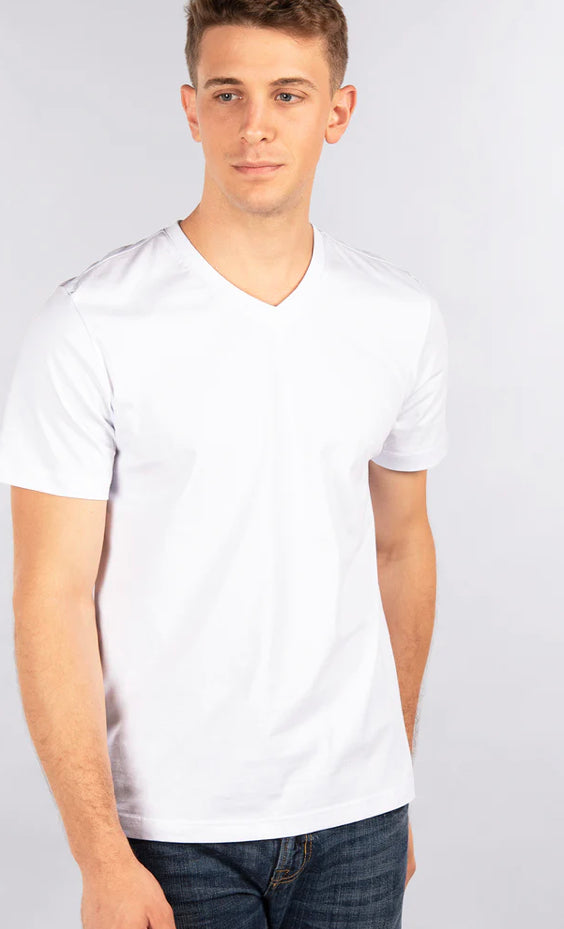 City Lab - T Shirt - V Neck / White