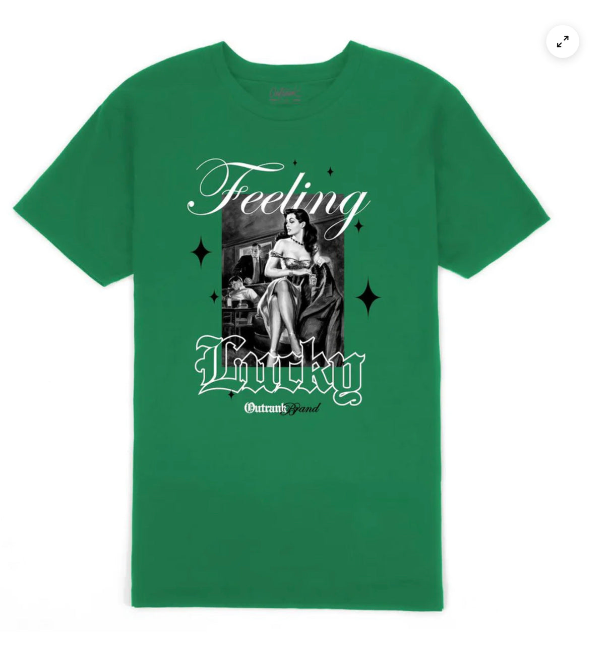 Outrank - T Shirt - Feeling Lucky - Green